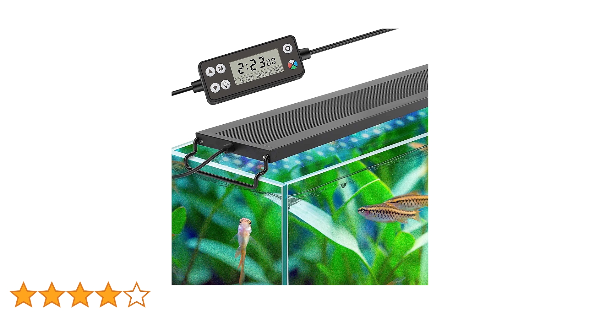 Amazon.co.jp: hygger 水槽 ライト 45-60CM 小型 LED10段階明るさ調整